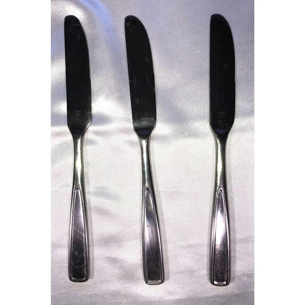 Hampton Silversmiths Flatware 3 Replacement Butter Knives